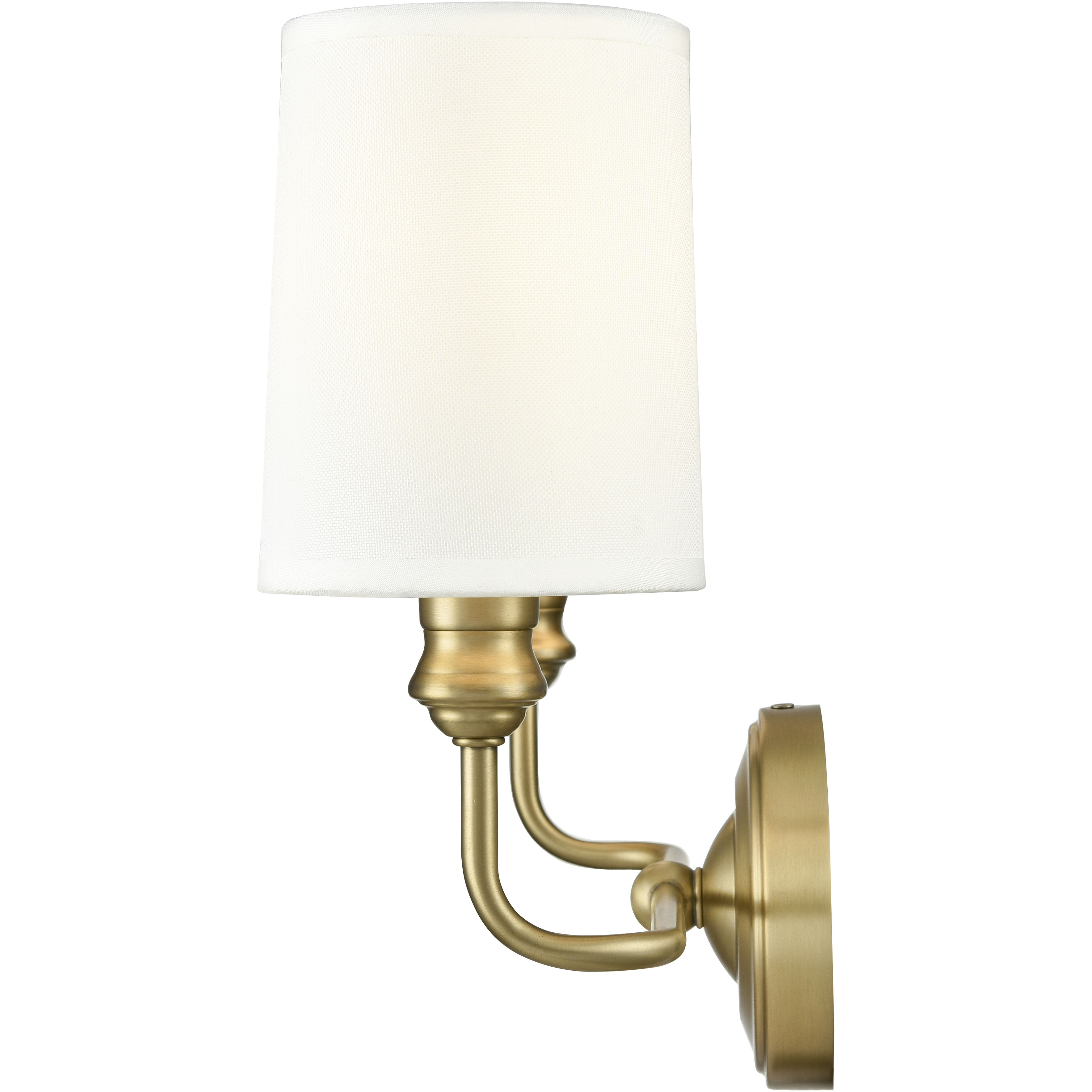 Leena 2 Light 15.25 inch Vintage Brass Bathroom Vanity Light Wall Light